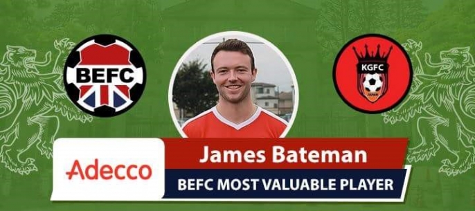 James Bateman Adecco Man of the Match King George