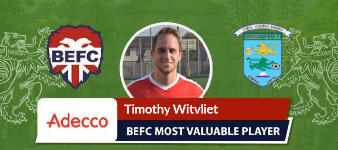 Timothy Witvliet Adecco MVP Albion Old Boys