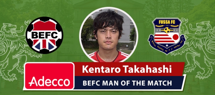 Adecco BEFC Man of the Match Award - Kentaro Takahashi