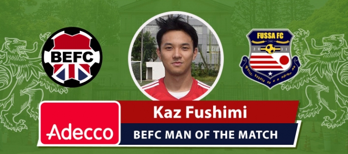 Adecco BEFC Man of the Match Award - Kaz Fushimi