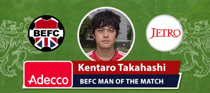 Adecco BEFC Man of the Match Award - Kentaro Takahashi vs JETRO