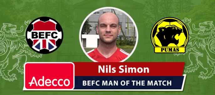 Adecco BEFC Man of the Match Award - Nils Simon