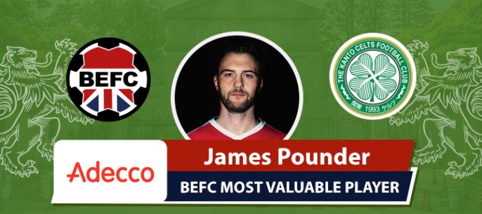 Adecco BEFC Most Valuable Player vs Kanto Celts - James Pounder