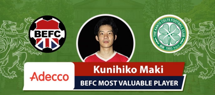 Adecco BEFC Most Valuable Player vs Kanto Celts - Kunihiko Maki