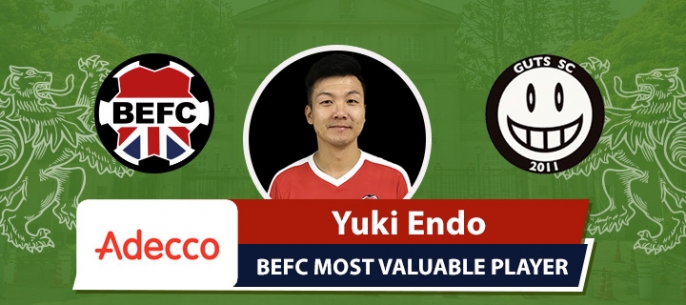 Adecco BEFC Most Valuable Player vs GUTS SC - Yuki Endo
