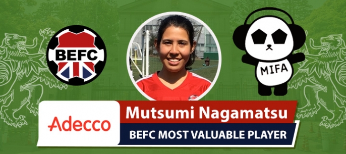 Adecco BEFC Most Valuable Player vs MIFA Mixed Red - Matsumi Nagamatsu　