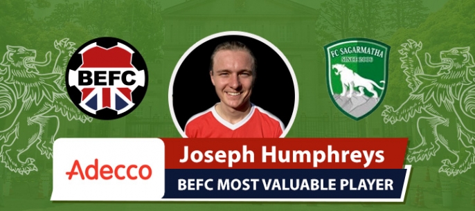 Adecco BEFC MVP vs FC Sagarmatha - Joseph Humphreys