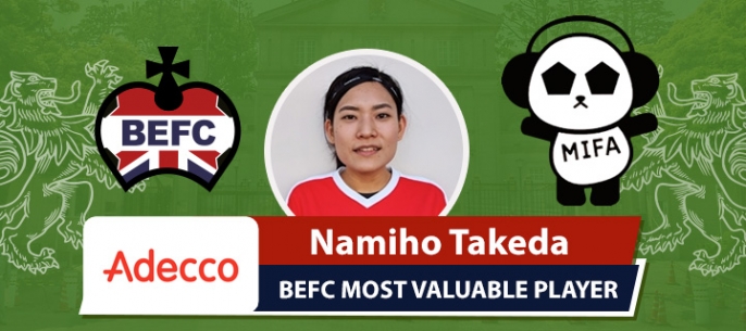 Adecco BEFC Most Valuable Player MIFA - Namiho Takeda