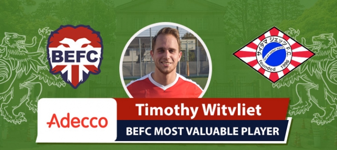 Adecco BEFC Most Valuable Player - Timothy Witvliet