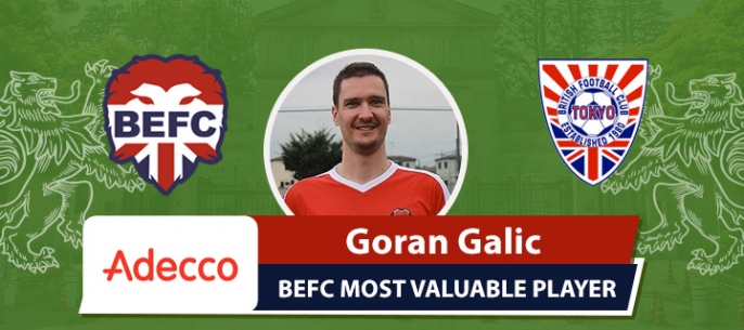 Adecco BEFC Most Valuable Player vsBFC Vagabonds - Goran Galic
