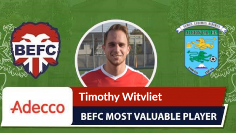 Timothy Witvliet Adecco MVP Albion Old Boys