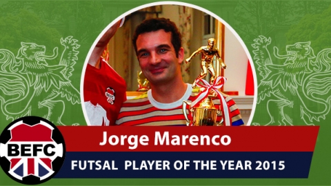 BEFC Futsal Player of the Year Award 2015 - Jorge Marenco