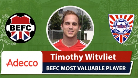 Adecco BEFC Most Valuable Player vs BFC - Timothy Witvliet