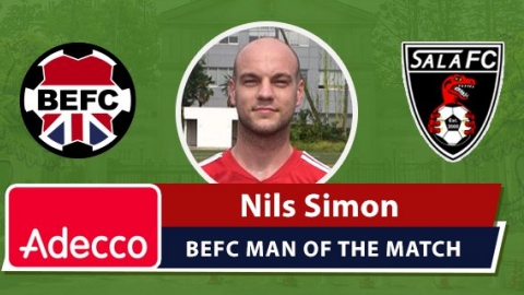 Adecco BEFC Man of the Match Award - Nils Simon