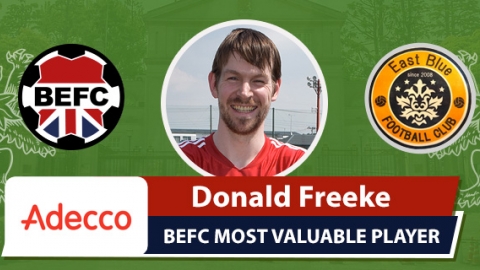 Adecco BEFC Most Valuable Player vs Club East Blue - Donald Freeke