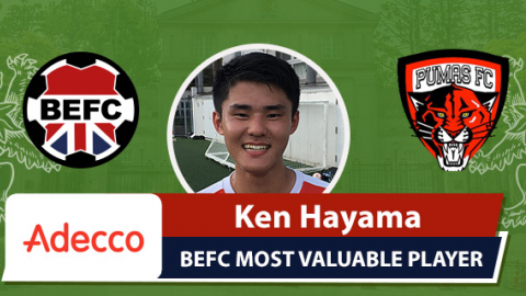 Adecco BEFC MVP vs Pumas - Ken Hamaya
