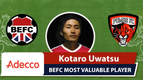 Adecco BEFC MVP vs Pumas - Kotaro Uwatsu