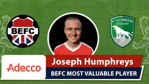 Adecco BEFC MVP vs FC Sagarmatha - Joseph Humphreys