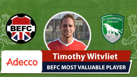Adecco BEFC MVP vs FC Sagarmatha - Timothy Witvliet