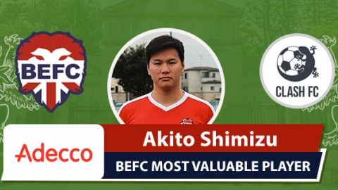 Adecco BEFC MVP vs Clash - Akito Shimizu