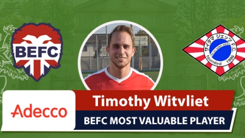 Adecco BEFC Most Valuable Player - Timothy Witvliet