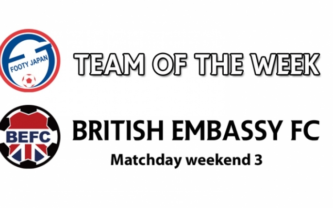 Footy Japan TML Team of the Week - British Embassy Football Club