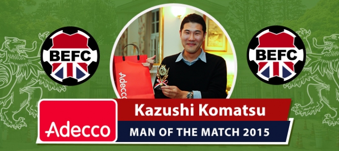 BEFC Adecco Man of the Match 2015 - Kazushi Komatsu