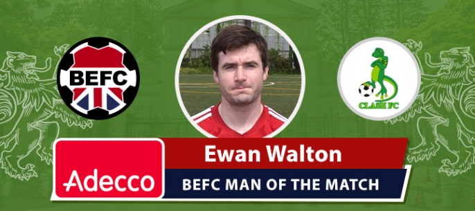 Adecco BEFC Man of the Match Award - Ewan Walton