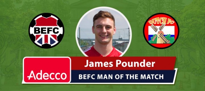 Adecoo BEFC MOM Award vs Dutch FC - James Pounder