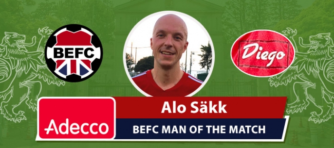 Adecco BEFC Man of the Match Award - Alo Säkk