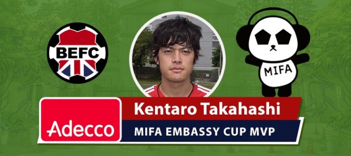 Adecco BEFC MIFA Embassy Cup MVP - Kentaro Takahashi