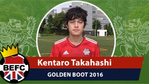 BEFC Golden Boot 2016 - Kentaro Takahashi