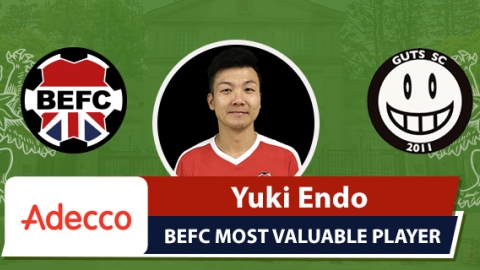 Adecco BEFC Most Valuable Player vs GUTS SC - Yuki Endo