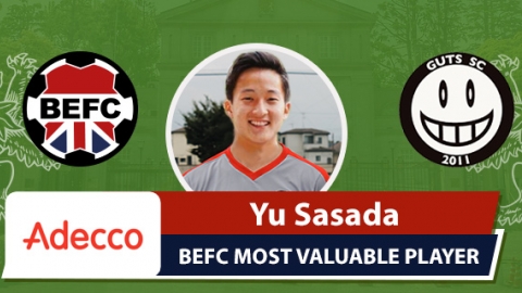 Adecco BEFC MVP vs GUTS - Yu Sasada