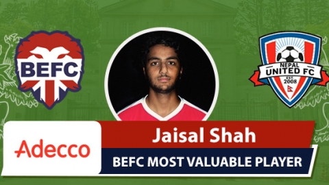 Adecco MVP BEFC Lions vs Nepal FC - Jaisal Shah